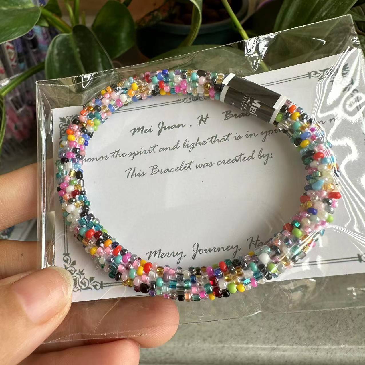 Wholesale Nepal Essential Oil Diffuser Japanese Hand-woven Beaded Bracelet